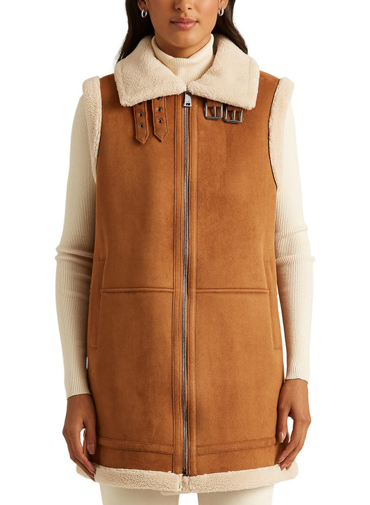 Faux-Shearling Vest