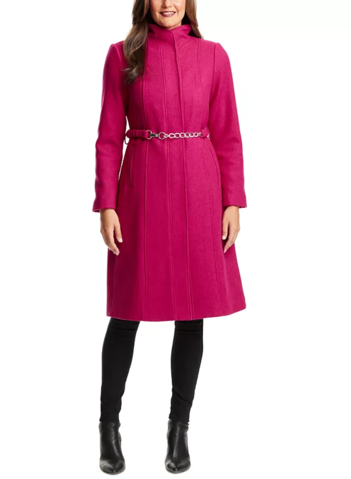 Chain Belted Maxi Coat