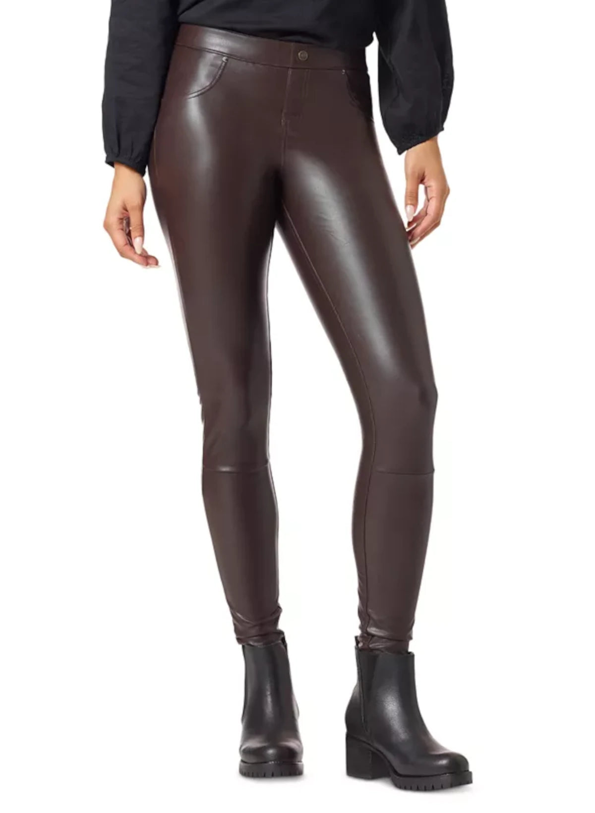 Faux-Leather Leggings