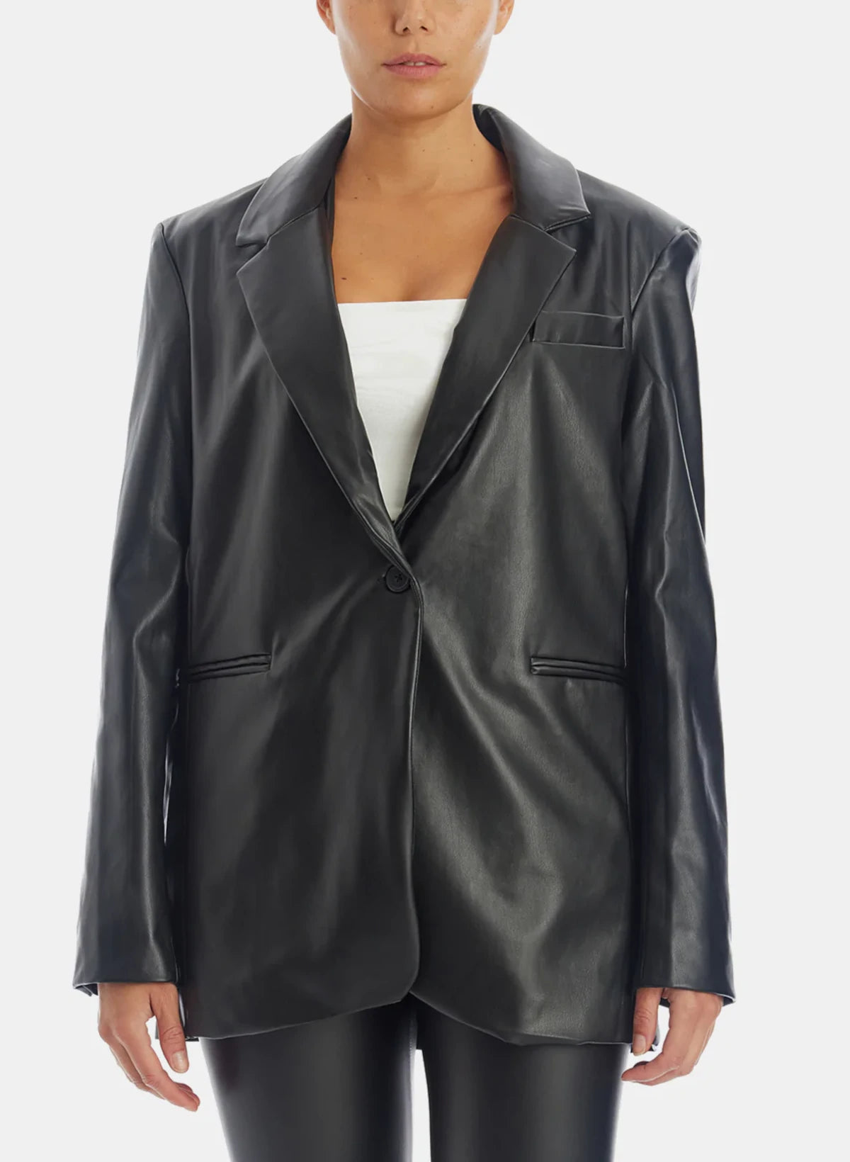 Leather Blazer