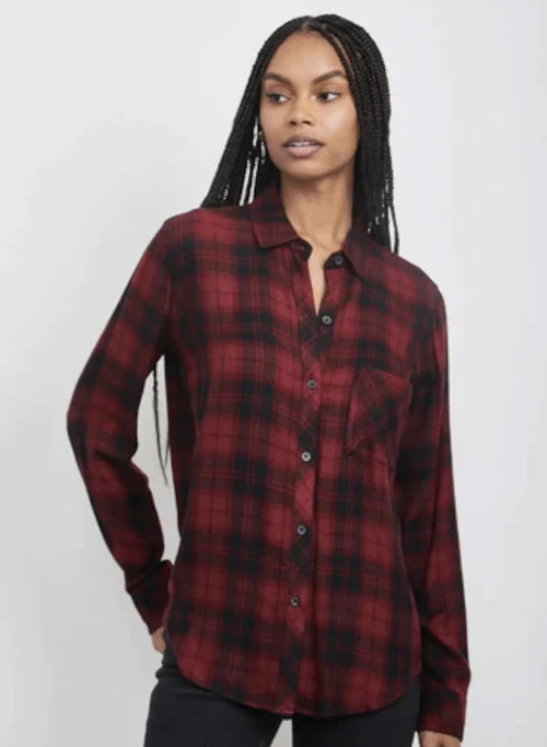 Crimson Plaid Shirt