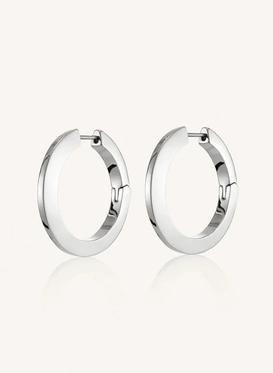 Silver Dipped Hoops